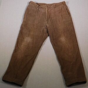 Bills Khakis Brown Corduroy‎ Pants Men's Size 36 Made in U.S.A. 100% Cotton